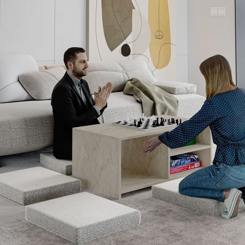 Kavon Soffbordsset 90x44,1x45 cm - Travertin - Möbler - Bord & matgrupper - Soffbord