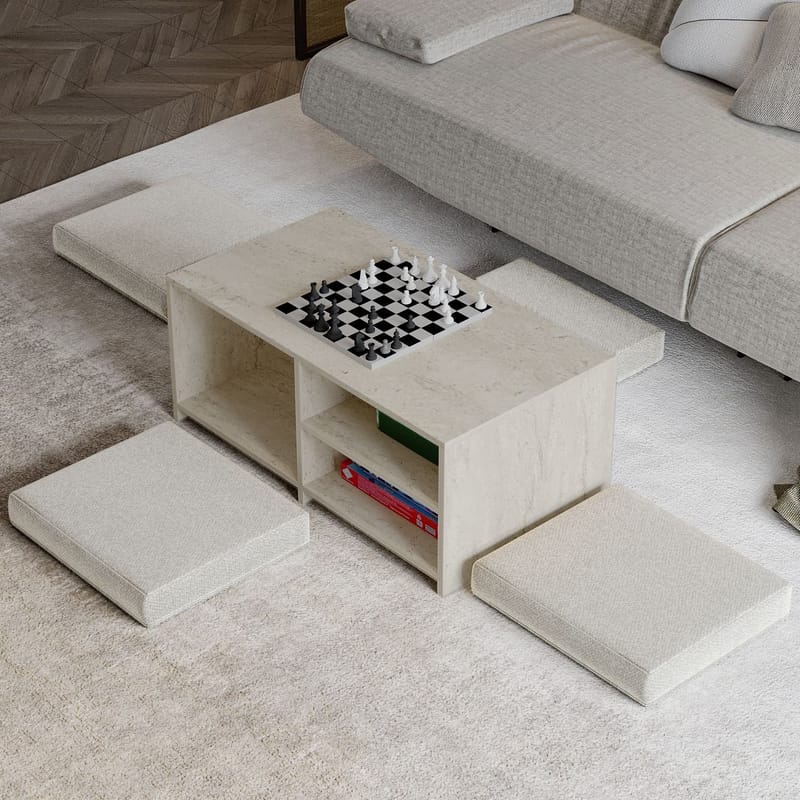 Kavon Soffbordsset 90x44,1x45 cm - Travertin - Möbler - Bord & matgrupper - Soffbord