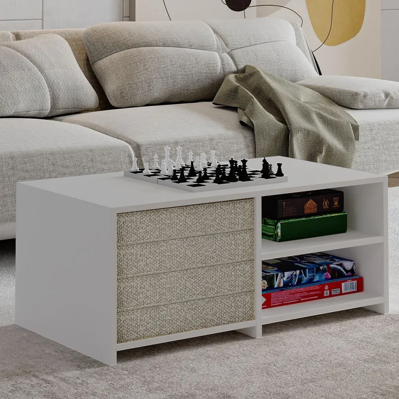 Kavon Soffbordsset 90x44,1x45 cm - Vit - Möbler - Bord & matgrupper - Soffbord