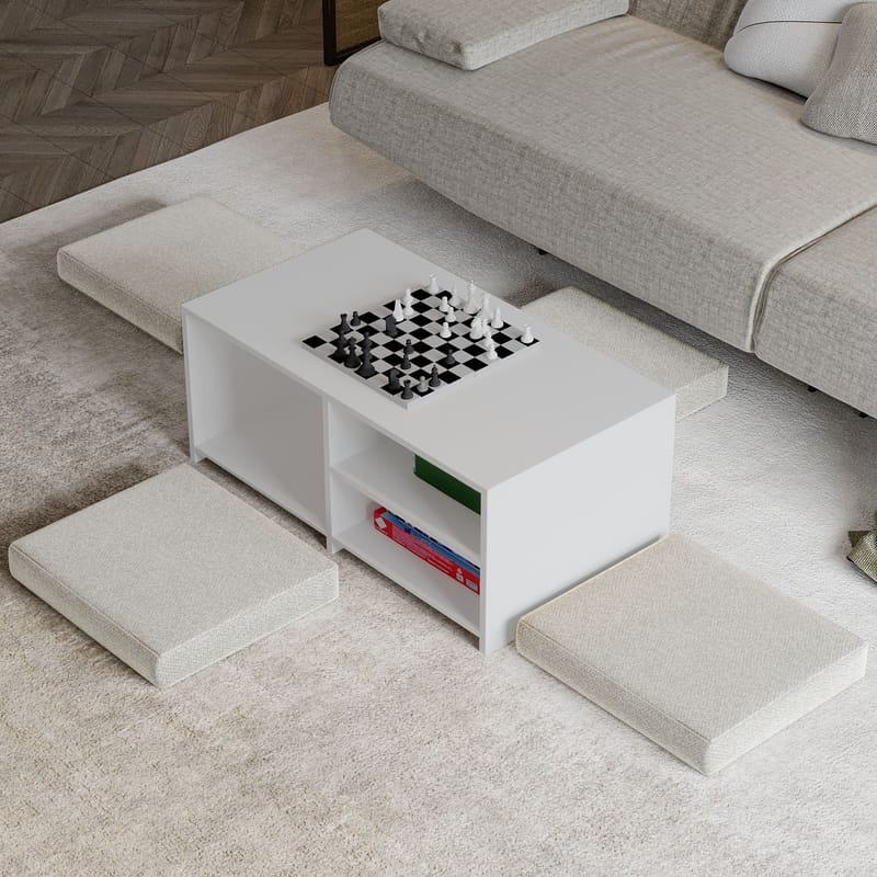 Kavon Soffbordsset 90x44,1x45 cm - Vit - Möbler - Bord & matgrupper - Soffbord