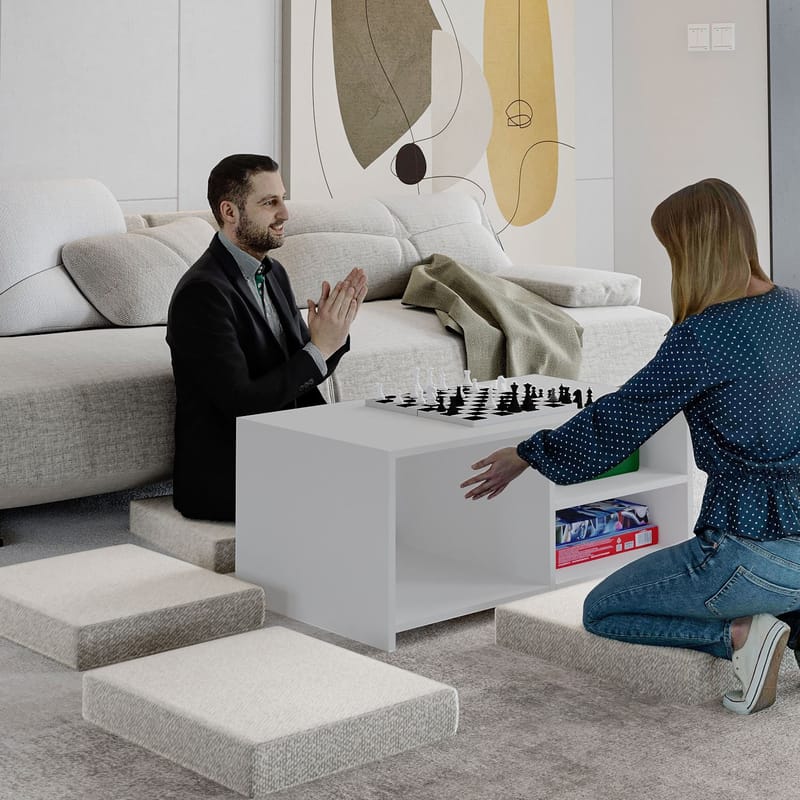 Kavon Soffbordsset 90x44,1x45 cm - Vit - Möbler - Bord & matgrupper - Soffbord