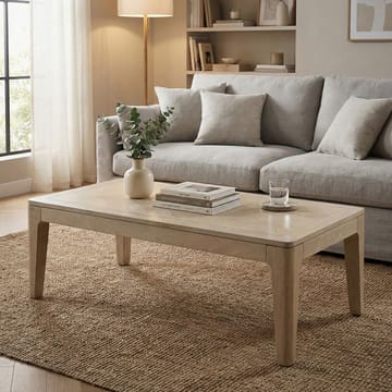 Kelela Soffbord 120 cm - Vitlaserad - Möbler - Bord & matgrupper - Soffbord