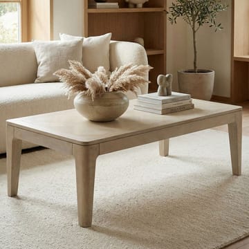 Kelela Soffbord 120 cm - Vitlaserad - Möbler - Bord & matgrupper - Soffbord