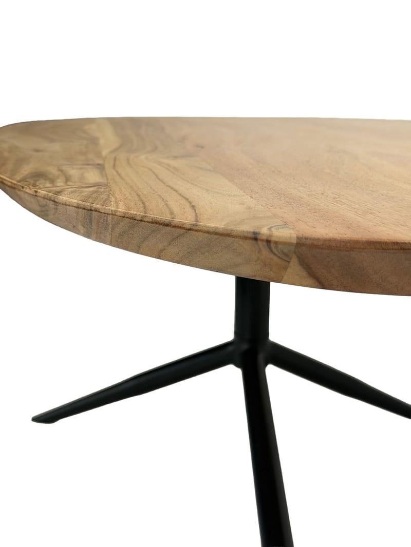 Kelora Soffbord 87 cm Oval - Naturligt ljusbrun/svart - Möbler - Bord & matgrupper - Soffbord