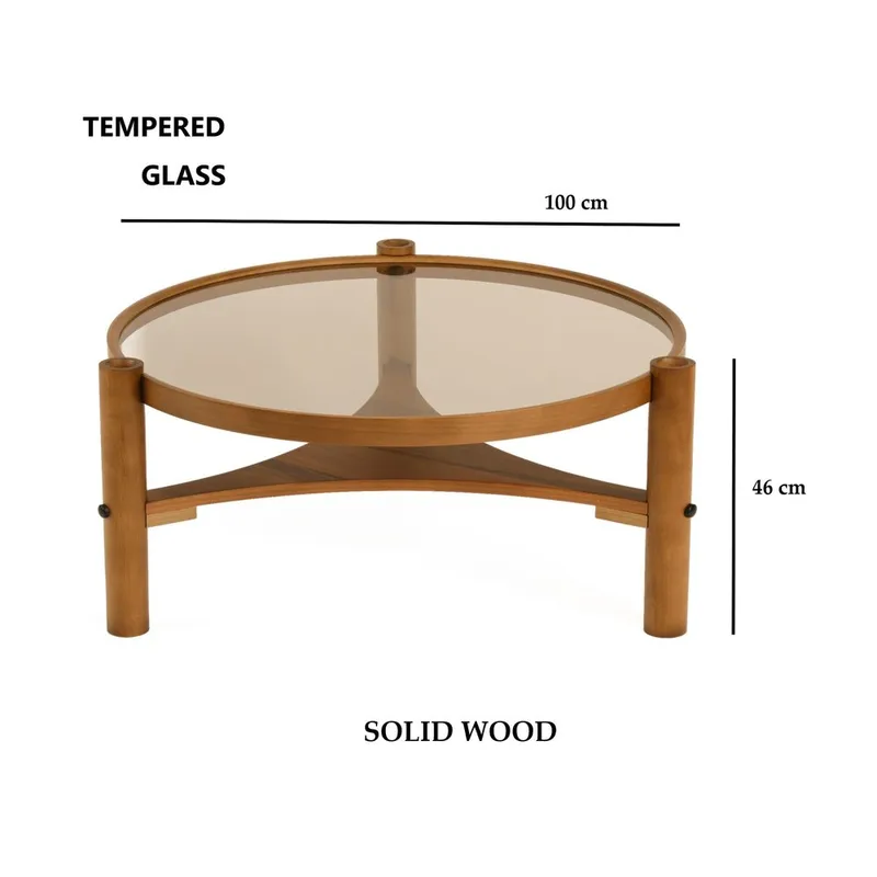 Kelvan Soffbord 100 cm - Mörkbrun - Möbler - Bord & matgrupper - Soffbord
