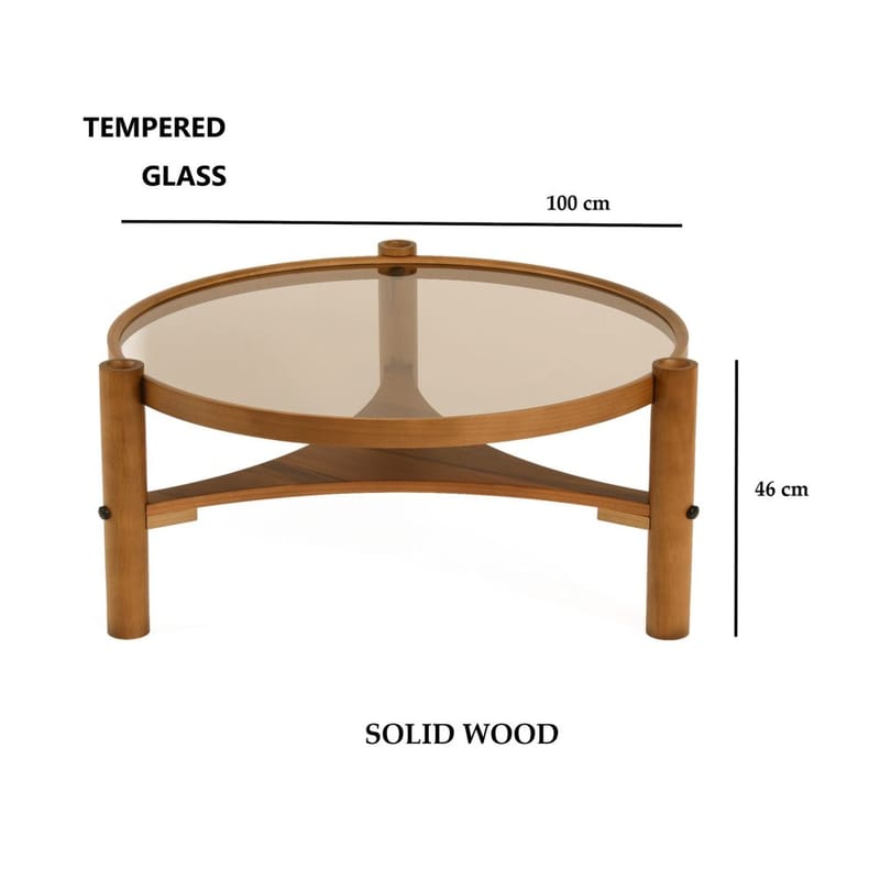 Kelvan Soffbord 100 cm - Mörkbrun - Möbler - Bord & matgrupper - Soffbord