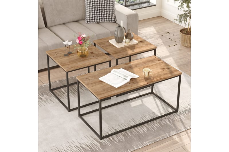 Kenkichi Soffbord 50x50 cm Mörkblå - Hanah Home - Möbler - Bord & matgrupper - Soffbord