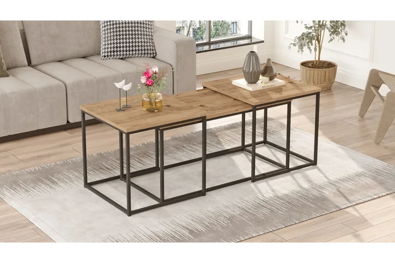 Kenkichi Soffbord 50x50 cm Mörkblå - Hanah Home - Möbler - Bord & matgrupper - Soffbord