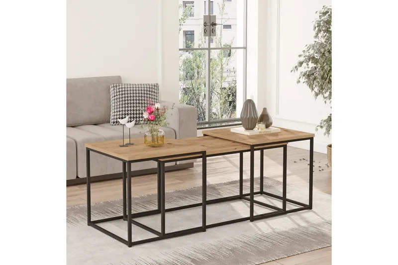 Kenkichi Soffbord 50x50 cm Mörkblå - Hanah Home - Möbler - Bord & matgrupper - Soffbord