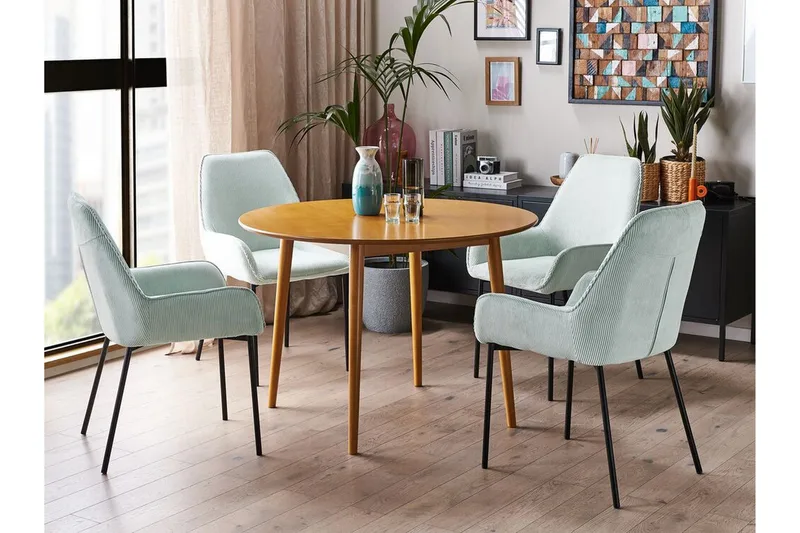 Kindersley Matbord 110 cm Rund - Ljusbrun - Möbler - Bord & matgrupper - Matbord & köksbord