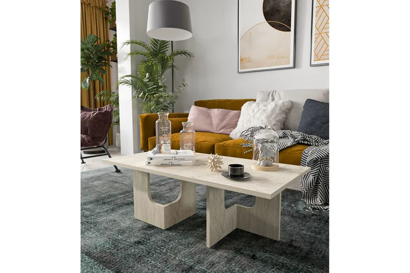 Kiros Soffbord 104 cm - Beige - Möbler - Bord & matgrupper - Soffbord