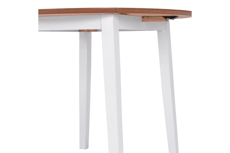 Klaffbord runt MDF vit - Vit - Klaffbord & Hopfällbart bord