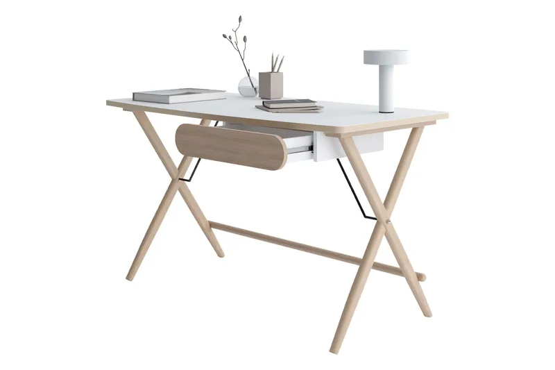 Aditiya Skrivbord 67x135 cm - Vit - Möbler - Bord & matgrupper - Kontorsbord - Skrivbord