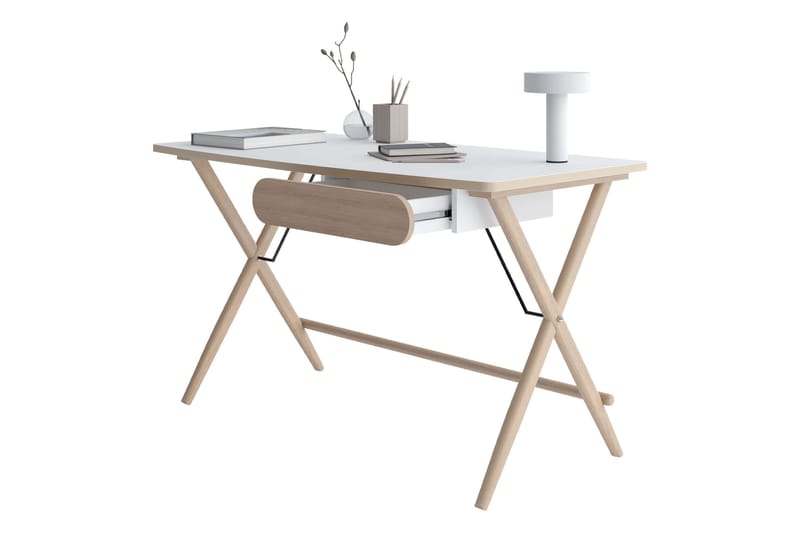 Aditiya Skrivbord 67x135 cm - Vit - Möbler - Bord & matgrupper - Kontorsbord - Skrivbord