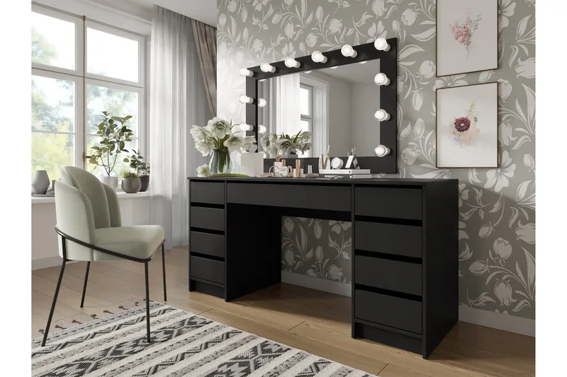 Adrash Skrivbord 55x154 cm - Svart - Möbler - Bord & matgrupper - Kontorsbord - Skrivbord