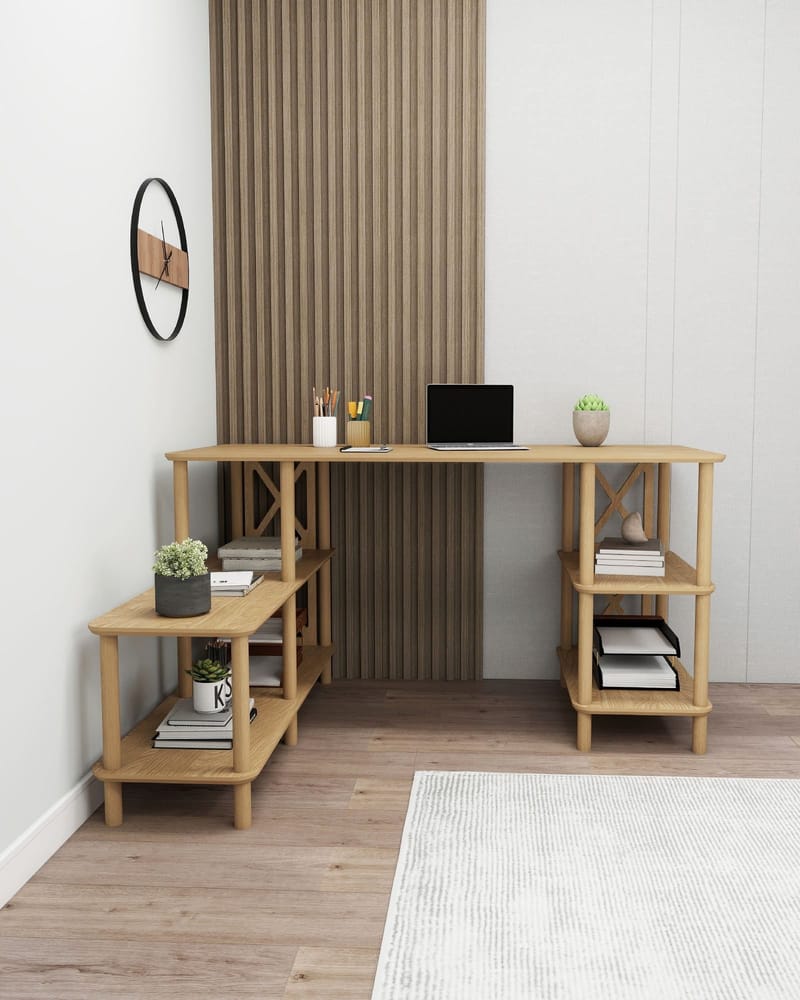 Akiliano Skrivbord 145 cm - Ek - Möbler - Bord & matgrupper - Kontorsbord - Skrivbord