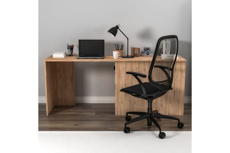 Akser Skrivbord 47x180 cm - Brun/Antracit - Möbler - Bord & matgrupper - Kontorsbord - Skrivbord