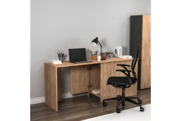 Akser Skrivbord 47x180 cm - Brun/Antracit - Möbler - Bord & matgrupper - Kontorsbord - Skrivbord