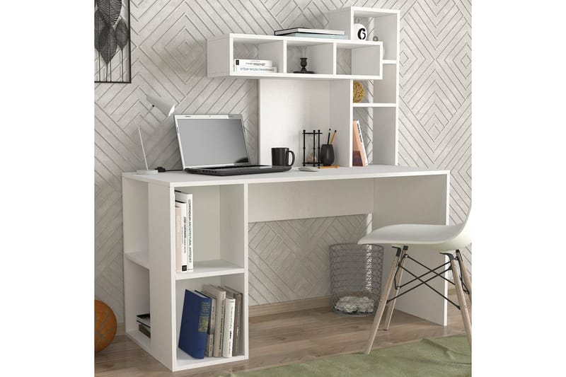 Alera Skrivbord 60x140 cm - Guld/Vit - Möbler - Bord & matgrupper - Kontorsbord - Skrivbord