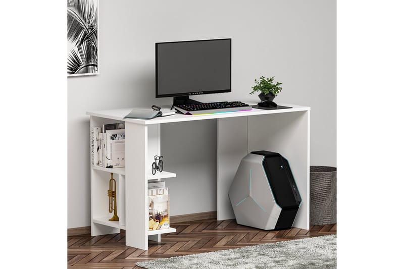 Alyasmin Skrivbord 120x60 cm Vit - Hanah Home - Möbler - Bord & matgrupper - Kontorsbord - Skrivbord