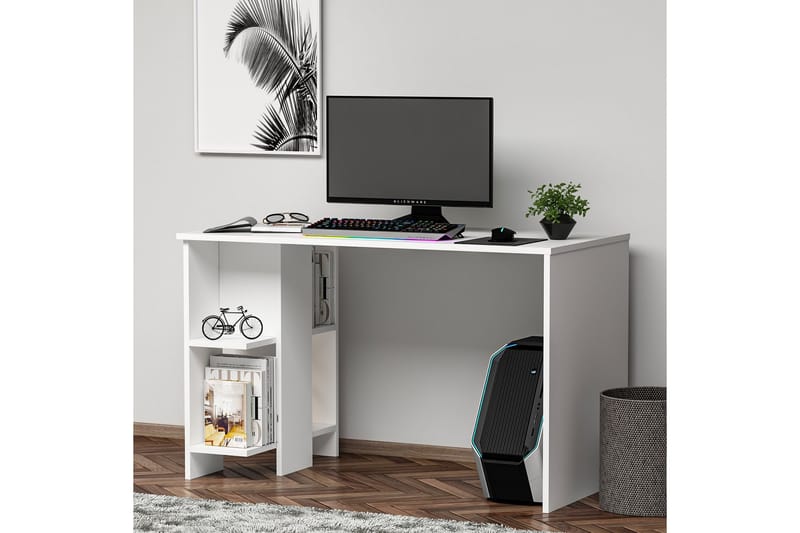 Alyasmin Skrivbord 120x60 cm Vit - Hanah Home - Möbler - Bord & matgrupper - Kontorsbord - Skrivbord