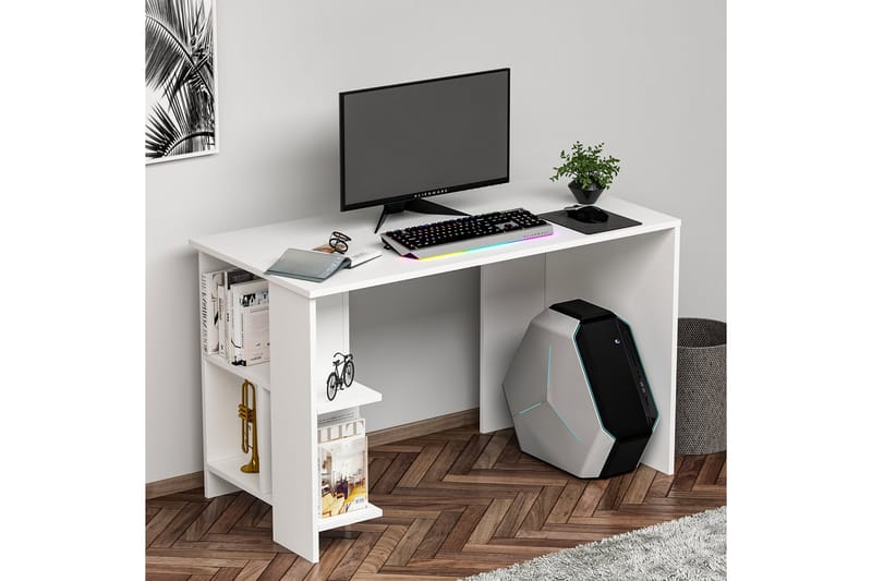 Alyasmin Skrivbord 120x60 cm Vit - Hanah Home - Möbler - Bord & matgrupper - Kontorsbord - Skrivbord