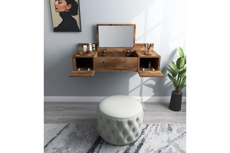 Andifli Sminkbord 100 cm - Brun - Möbler - Bord & matgrupper - Kontorsbord - Skrivbord