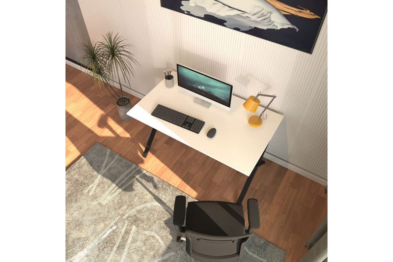 Athodna Skrivbord 70x120 cm - Svart/Vit - Möbler - Bord & matgrupper - Kontorsbord - Skrivbord