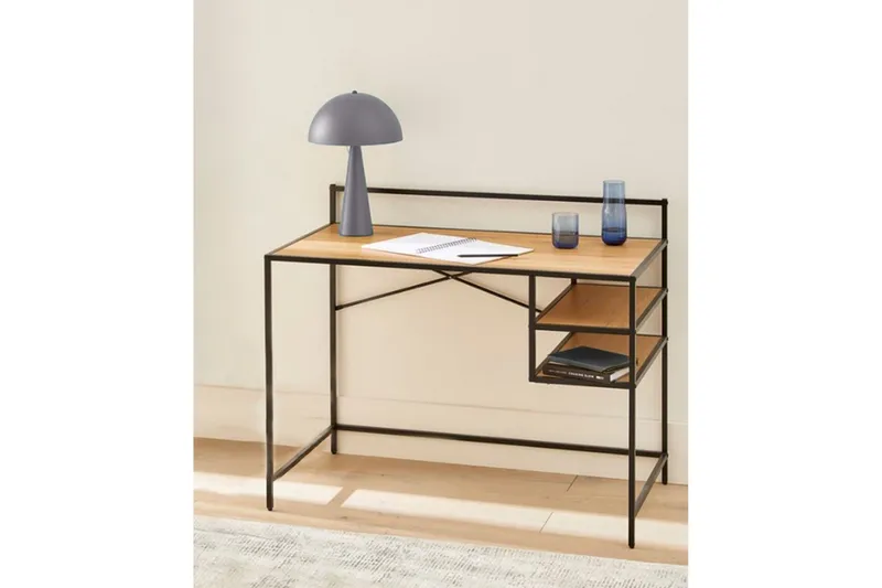 Avalyn Skrivbord 56,8x110 cm - Svart/Beige - Möbler - Bord & matgrupper - Kontorsbord - Skrivbord