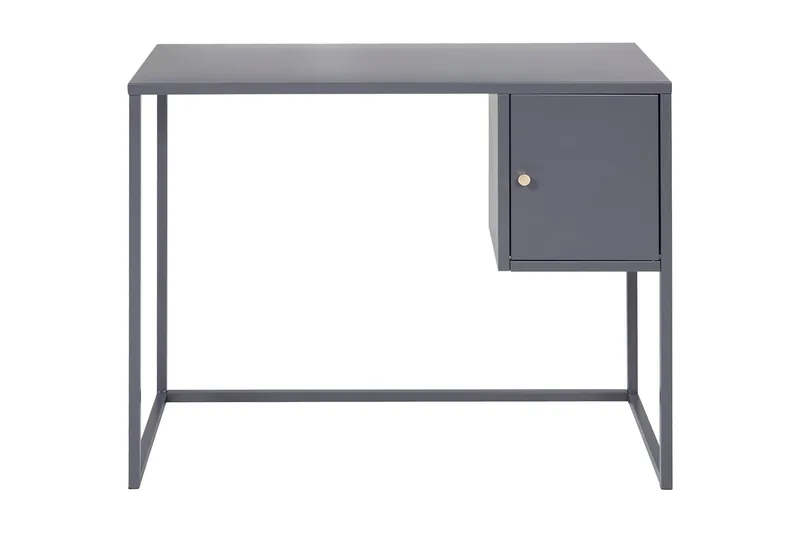Bakal Skrivbord 95 cm med Förvaring Skåp, Ljusgrå