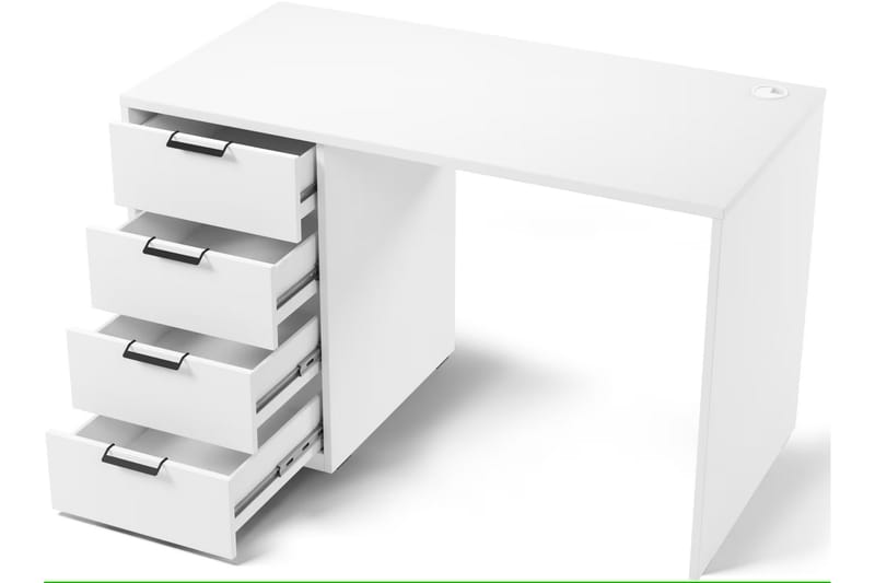 Barold Skrivbord 120x60 cm - Vit - Möbler - Bord & matgrupper - Kontorsbord - Skrivbord