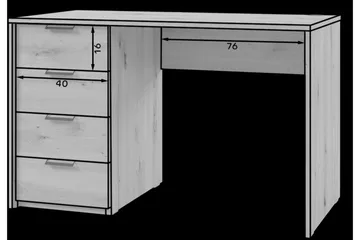 Barold Skrivbord 120x60 cm - Vit - Möbler - Bord & matgrupper - Kontorsbord - Skrivbord