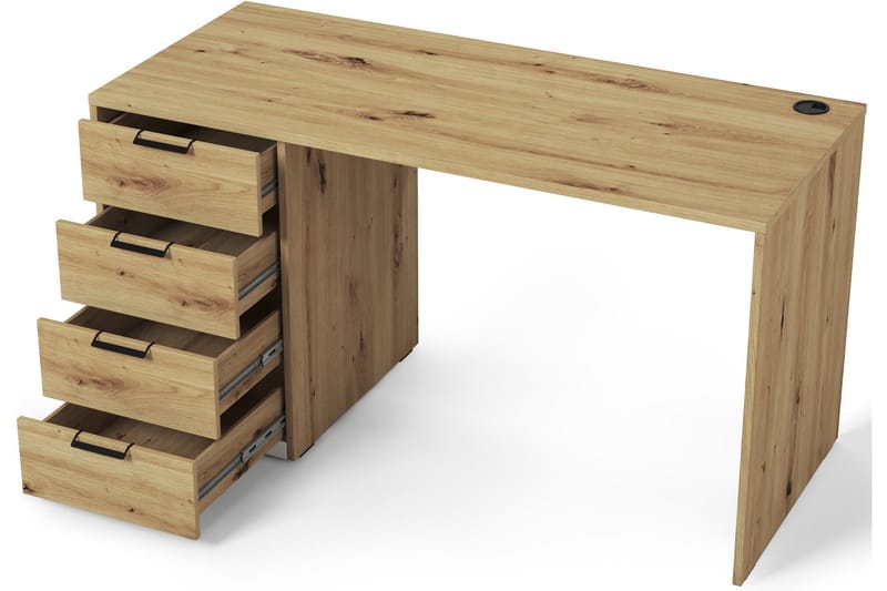 Barold Skrivbord 140x60 cm - Brun - Möbler - Bord & matgrupper - Kontorsbord - Skrivbord