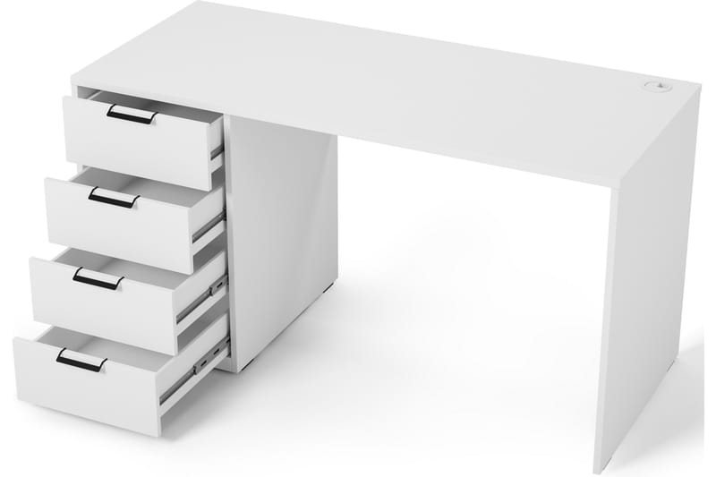 Barold Skrivbord 140x60 cm - Vit - Möbler - Bord & matgrupper - Kontorsbord - Skrivbord