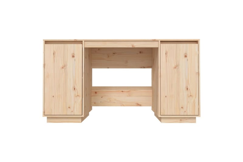 beBasic Skrivbord 140x50x75 cm massiv furu - Brown - Möbler - Bord & matgrupper - Kontorsbord - Skrivbord