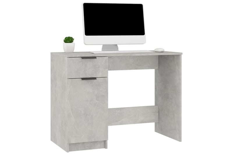 beBasic Skrivbord betonggrå 100x50x75 cm konstruerat trä - Grey - Möbler - Bord & matgrupper - Kontorsbord - Skrivbord