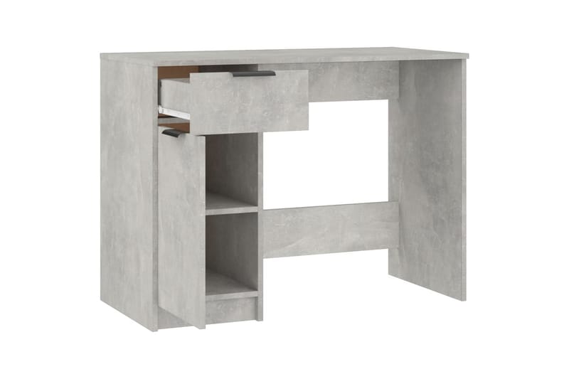 beBasic Skrivbord betonggrå 100x50x75 cm konstruerat trä - Grey - Möbler - Bord & matgrupper - Kontorsbord - Skrivbord