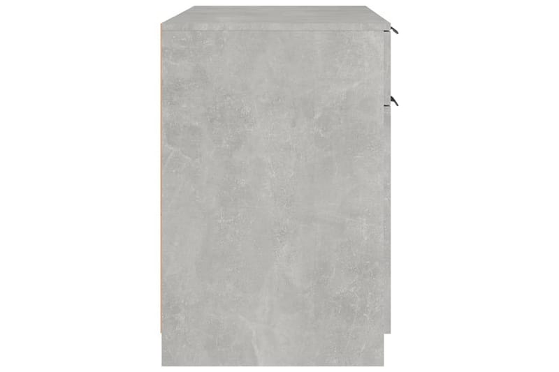 beBasic Skrivbord betonggrå 100x50x75 cm konstruerat trä - Grey - Skrivbord