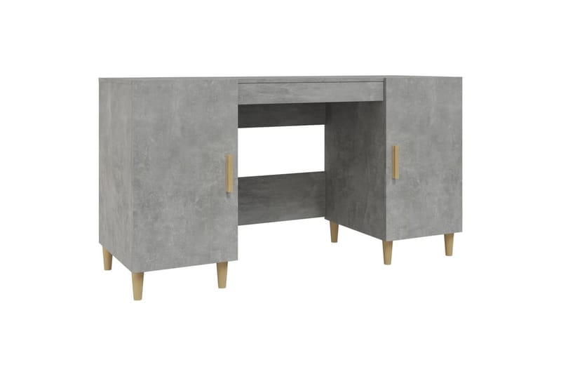 beBasic Skrivbord betonggrå 140x50x75 cm konstruerat trä - Grey - Möbler - Bord & matgrupper - Kontorsbord - Skrivbord