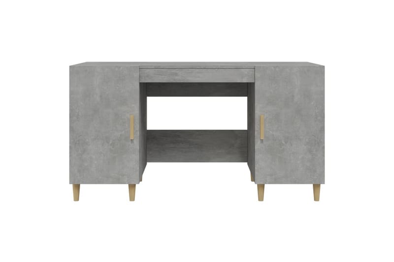 beBasic Skrivbord betonggrå 140x50x75 cm konstruerat trä - Grey - Möbler - Bord & matgrupper - Kontorsbord - Skrivbord
