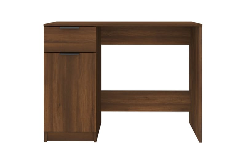 beBasic Skrivbord brun ek 100x50x75 cm konstruerat trä - Brown - Möbler - Bord & matgrupper - Kontorsbord - Skrivbord