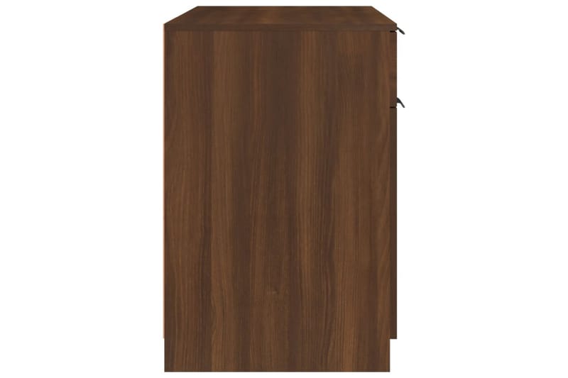 beBasic Skrivbord brun ek 100x50x75 cm konstruerat trä - Brown - Möbler - Bord & matgrupper - Kontorsbord - Skrivbord