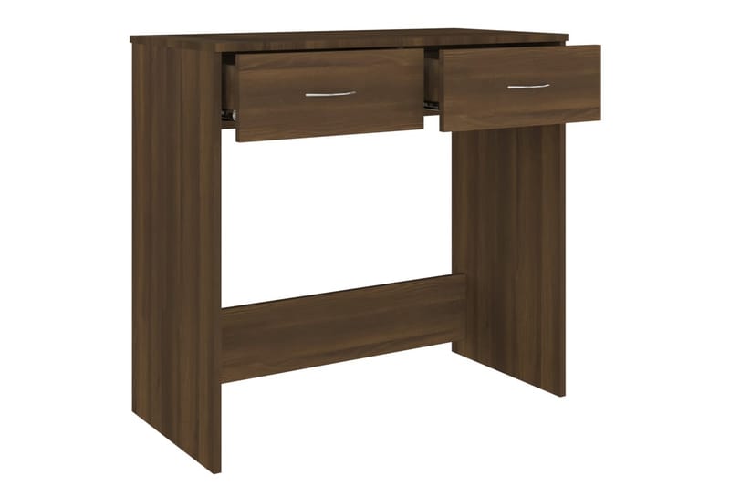 beBasic Skrivbord brun ek 80x40x75 cm konstruerat trä - Brown - Möbler - Bord & matgrupper - Kontorsbord - Skrivbord