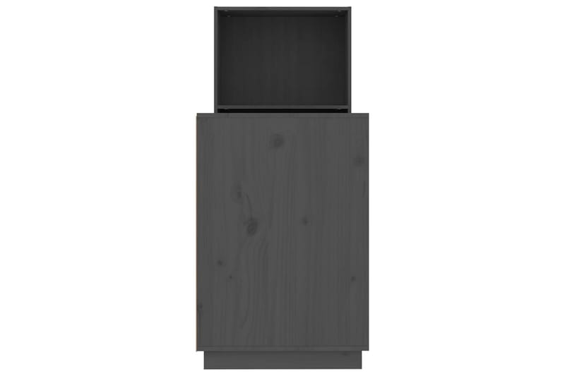 beBasic Skrivbord grå 110x53x117 cm massiv furu - Grey - Möbler - Bord & matgrupper - Kontorsbord - Skrivbord