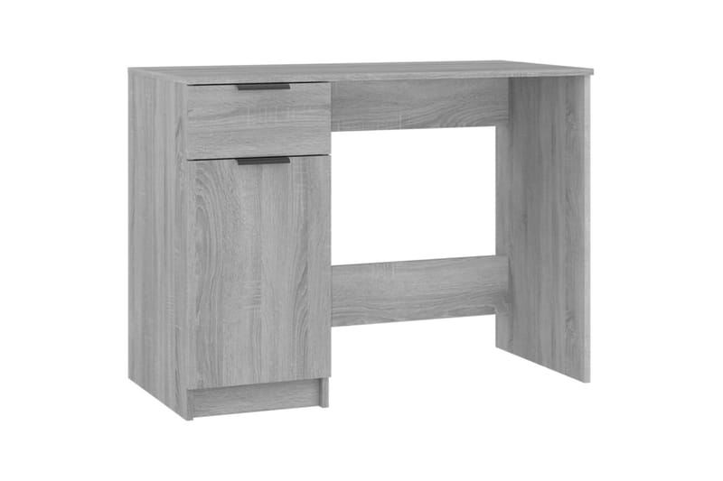 beBasic Skrivbord grå sonoma 100x50x75 cm konstruerat trä - Grey - Möbler - Bord & matgrupper - Kontorsbord - Skrivbord