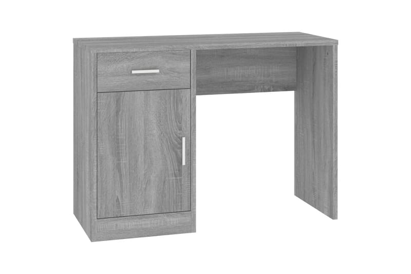 beBasic Skrivbord lådor & skåp grå sonoma 100x40x73cm konstruerat trä - Grey - Möbler - Bord & matgrupper - Kontorsbord - Skrivbord