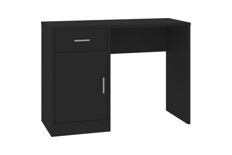 beBasic Skrivbord lådor & skåp svart 100x40x73cm konstruerat trä - Black - Skrivbord