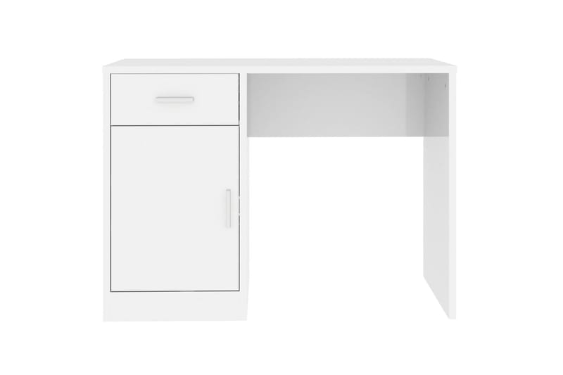 beBasic Skrivbord lådor & skåp vit högglans 100x40x73cm konstruerat trä - White - Skrivbord