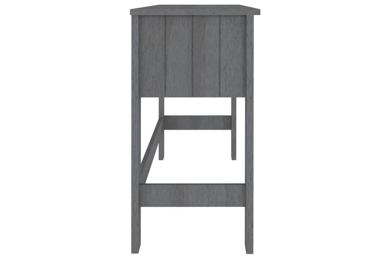 beBasic Skrivbord mörkgrå 110x40x75 cm massiv furu - Grey - Möbler - Bord & matgrupper - Kontorsbord - Skrivbord