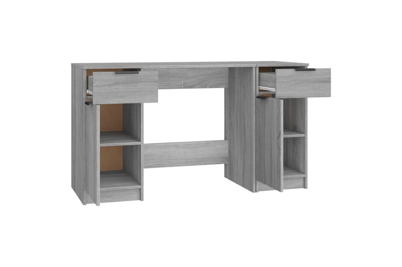 beBasic Skrivbord med hurts Grå Sonoma konstruerat trä - Grey - Skrivbord